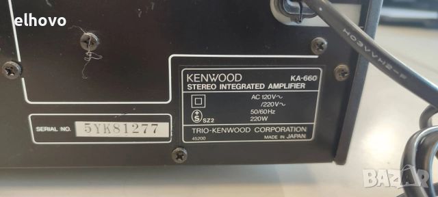 Стерео усилвател Kenwood KA-660, снимка 6 - Ресийвъри, усилватели, смесителни пултове - 52611102