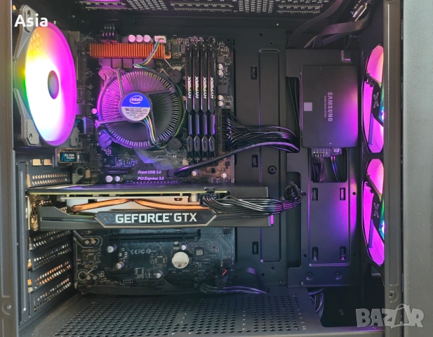Продавам Геймърски компютър i7/GTX 1660 Super/32GB RAM/512GB SSD/1TB HDD/500W НОВО ЗАХРАНВАНЕ, снимка 6 - Геймърски - 54103796