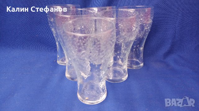 Стъклени чаши кока кола, прозрачни, снежинки , снимка 9 - Колекции - 42671904