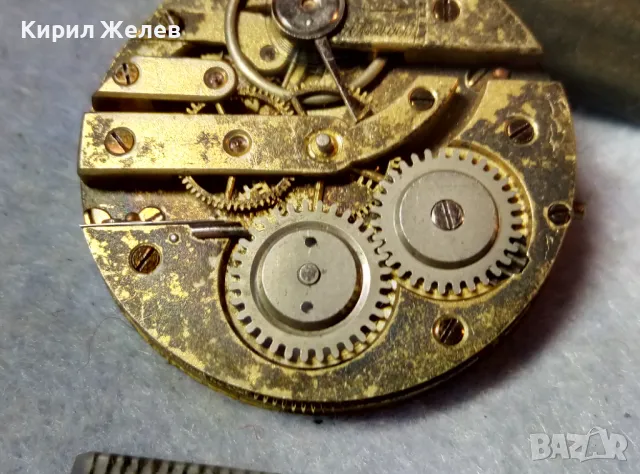 МЕХАНИЗЪМ от СТАР РЯДЪК ШВЕЙЦАРСКИ ДЖОБЕН ЧАСОВНИК с ПОРЦЕЛАНОВ РИМСКИ ЦИФЕРБЛАТ 49642, снимка 3 - Антикварни и старинни предмети - 48578597