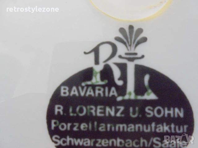 № 8145 Стара декоративна порцеланова чиния / пано  , снимка 5 - Други ценни предмети - 51005619