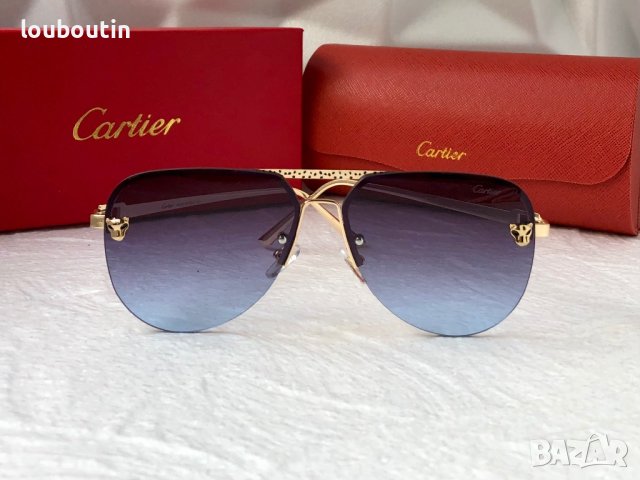 Cartier 2023 мъжки слънчеви очила авиатор унисекс дамски слънчеви очила, снимка 5 - Слънчеви и диоптрични очила - 42813452