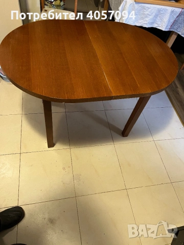 Продавам дървена сгъваема маса за хранене., снимка 6 - Маси - 53257051