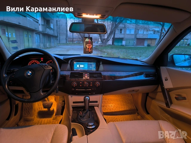 BMW E 61,2005,3.0/218коня,кожа,ксенон/БАРТЕР, снимка 10 - Автомобили и джипове - 53128746