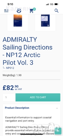 Книга -корабен атлас / Admiralty Sailing Directions Norway Pilot Volume 2 /2013 , снимка 15 - Други - 52621546