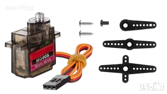 Микро сервомотор с метални зъбни колела