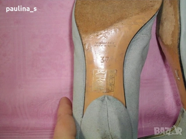 Два различни чифта / Естествена кожа и велур маркови обувки "Scarpa" optimal и "Scenario"  , снимка 17 - Дамски елегантни обувки - 41564578