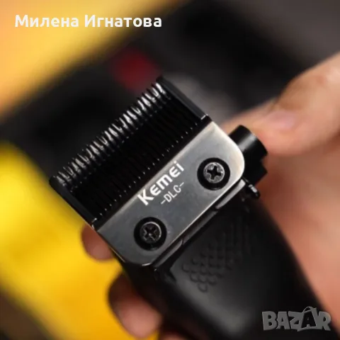 Професионална машинка за подстригване Kemei KM-1735 с безчетков мотор, 9000 об./мин., LCD дисплей и , снимка 5 - Машинки за подстригване - 55809827