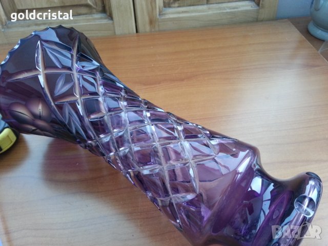 Кристална ваза , снимка 6 - Антикварни и старинни предмети - 37761340