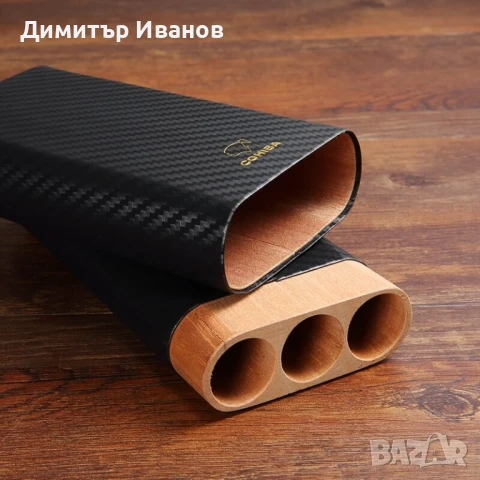 Cohiba кедров калъф със карбоново покритие за 3 пури, снимка 3 - Други - 50997768