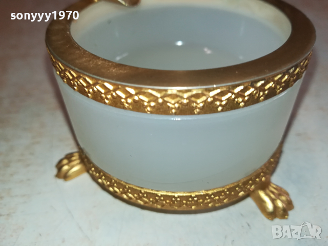 ПЕПЕЛНИК ОТ ГЕРМАНИЯ С МЕДЕН ОБКОВ 1003241535, снимка 11 - Антикварни и старинни предмети - 44698013