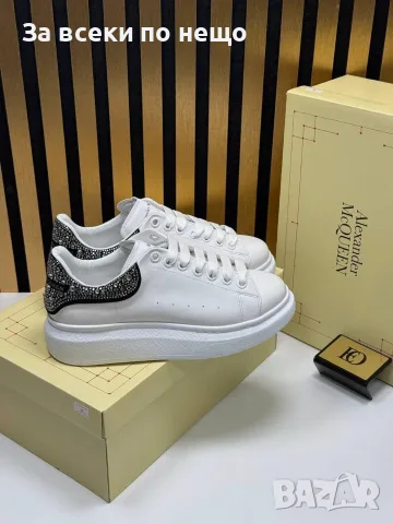 Alexander McQueen Дамски Маратонки С Кристали👟Дамски Спортни Обувки С Камъни Код SEM-305, снимка 4 - Маратонки - 55783124
