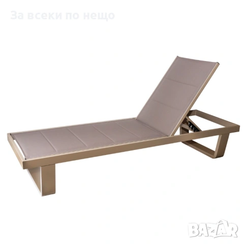 Градински шезлонг алуминий – регулируем, 197×62×33 см Код P2187