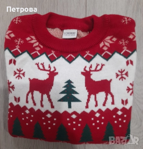 Детски Коледен пуловер, снимка 5 - Детски пуловери и жилетки - 51793239