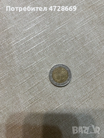 2 евро монета с изместен център от 2000 година, снимка 4 - Други ценни предмети - 53360221