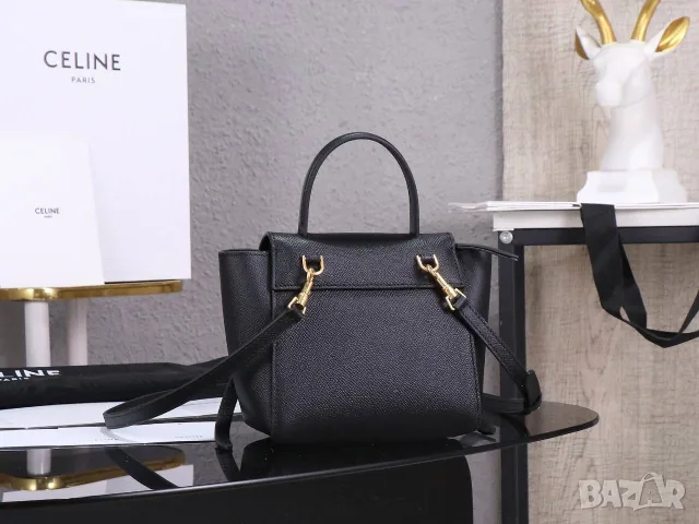 Celine Nano Belt Bag – Black, снимка 3 - Чанти - 56467824