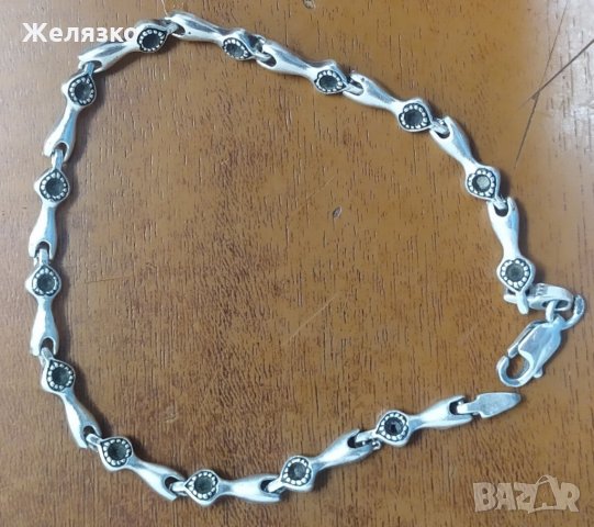 Сребърна гривна ДАМСКА, снимка 3 - Колиета, медальони, синджири - 33812277