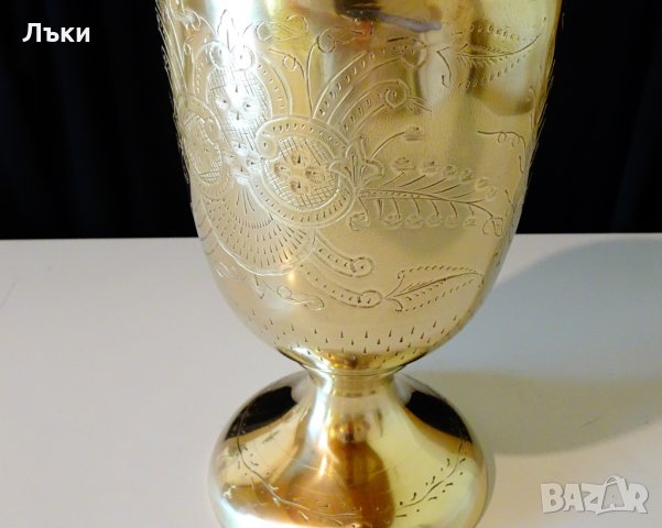 Великолепна британска бронзова ваза 30 см. , снимка 8 - Вази - 29420833