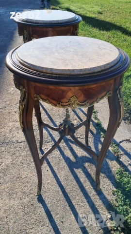 Антикварни маси с мрамор Луи 15, снимка 8 - Маси - 52771571