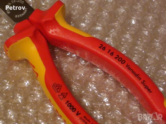 KNIPEX 26 16 200 VDE 1000 V - Profi Клещи 200 mm с дълги човки !!!ЧИСТО НОВИ !!! от DEUTSCHLAND !!!, снимка 8 - Клещи - 30397979