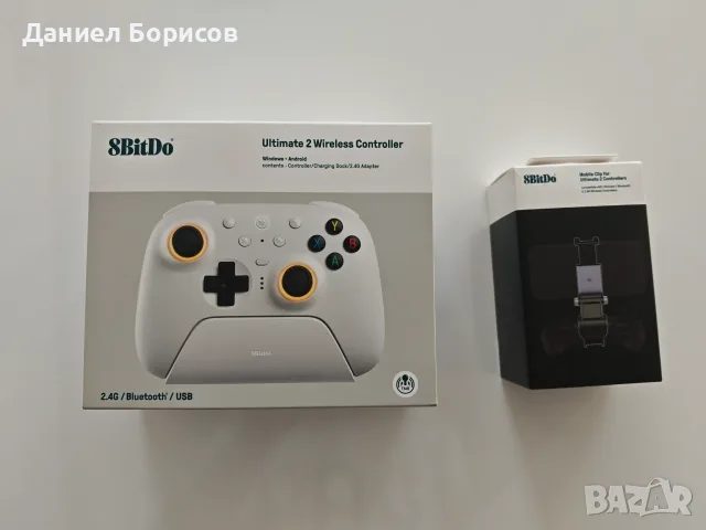 8BitDo Ultimate 2 Wireless + Mobile Clip, Гаранция до 23.12.2027, снимка 9 - Джойстици и геймпадове - 56333738