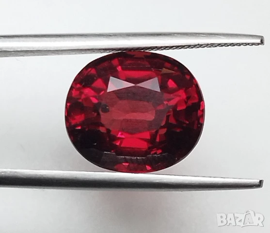 Голям гранат с дълбок червен цвят и VS чистота 6.62кт! Нов!!, снимка 10 - Пръстени - 46814946