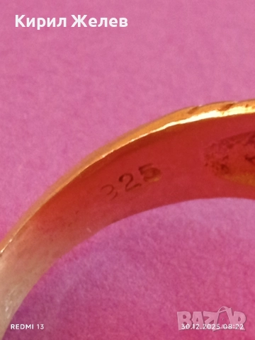 Сребърен пръстен винтидж стил красива орнаментика ювелирна изработка 42376, снимка 8 - Пръстени - 52933224