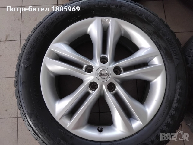 4бр. ал. джанти Nissan (оригинални) 5x114,3 , 6,5x17 , ET40 , централен отвор 66,1мм, снимка 4 - Гуми и джанти - 51809942
