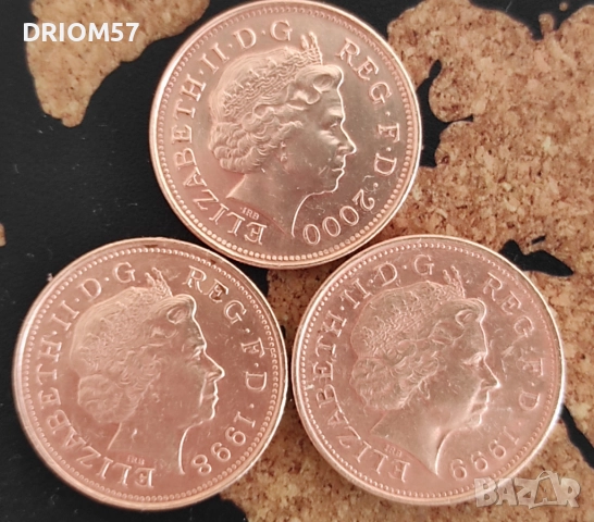Монети Великобритания - 4 бр. [1997-2000], снимка 4 - Нумизматика и бонистика - 49743338