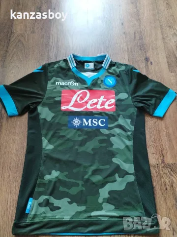 napoli x macron 2013/14 mertens - футболна колекционерска тенсика ХЛ, снимка 4 - Тениски - 56096189