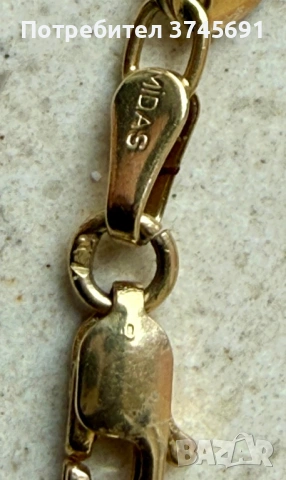 Златно 14К колие Midas 7.62г, снимка 3 - Колиета, медальони, синджири - 54013610