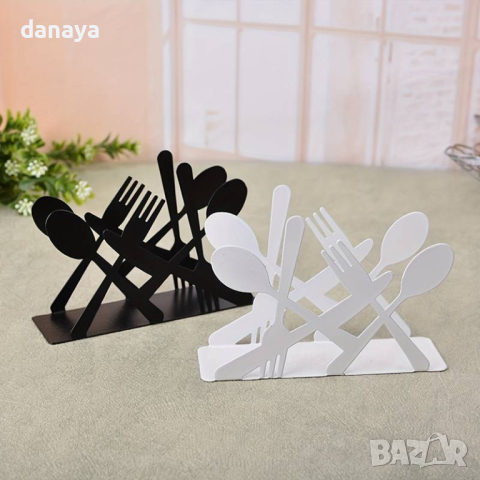 4577 Поставка за салфетки Прибори салфетник, снимка 3 - Аксесоари за кухня - 44758596