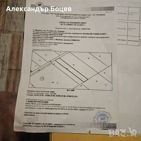 с. МАРКОВО- ЧЕРЕШЕВО ГРАДИНА до борсата 