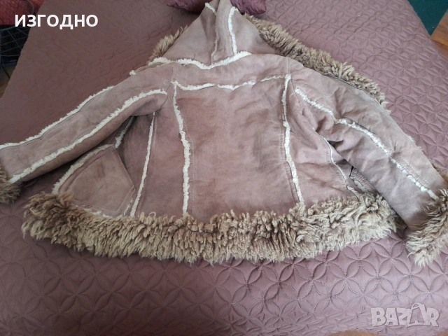 25€ БУТИКОВ КОЖУХ ОТ АГНЕШКА КОЖА ФИННА ИЗРАБОТКА, снимка 2 - Якета - 53230583