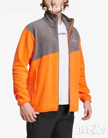 ADIDAS Terrex Multi Full-Zip Fleece Orange/Grey

, снимка 3 - Якета - 56537096