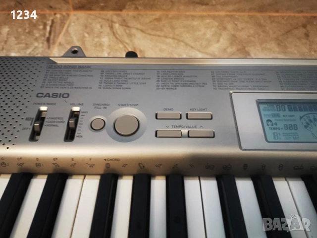 синтезатор клавир CASIO LK-125 пиано с плътни светещи клавиши 5 октави, снимка 5 - Синтезатори - 51981369