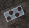 Резени портокал плосък силиконов молд форма за фондан изомалт шоколад украса декор торта салдки  , снимка 1 - Форми - 29336805