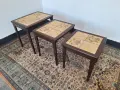 К - т три помощни масички с плочки , снимка 3