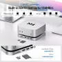 PULWTOP BD240D Dock за Mac mini M4/M4 Pro 2024 – DP 4K 144Hz, HDMI 4K 60Hz, M.2 NVMe до 4TB, снимка 5