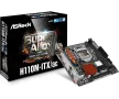 дънна платка asrock H110M-ITX/ac socket 1151, снимка 1