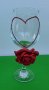 Декорирана чаша със сърце и роза, снимка 4