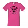 Мъжка тениска I Love My Mops Dog,Куче, животно,подарък,изненада, снимка 1 - Тениски - 36935552
