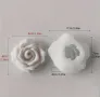 3D Разлистена роза Силиконов молд форма за свещи гипс сапун фондан за декорация на торта , снимка 3