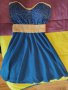Синя къса рокля, снимка 1 - Рокли - 37125214