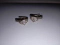 Сребърни Обеци с камъчета ,проба 925 , снимка 1