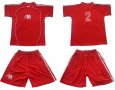 Екип за футбол/ волейбол/ хандбал с номера на гърба к-кт 12 броя червено и бяло. С номера 2-11,13,14, снимка 1 - Спортни дрехи, екипи - 37567978