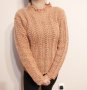 Ръчно плетена мохерна блуза, снимка 1 - Блузи с дълъг ръкав и пуловери - 31262405