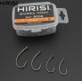 Шарански куки с ухо HIRISI, Curve Shank форма, 50 броя в кутия