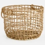 Плетена кашпа с дръжки - Ø 39x28 см., снимка 2