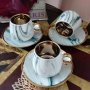 Порцеланов сервиз за дълго , двойно кафе или чай, снимка 1 - Сервизи - 38807993